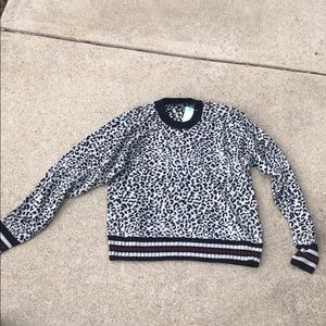 Splendid leopard print sweater, XS